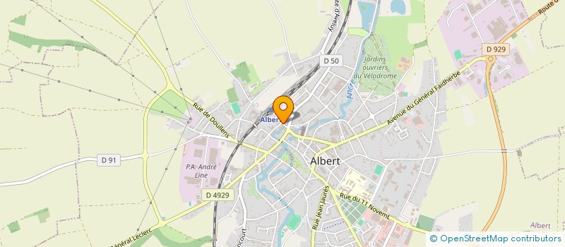 localisation de l'entreprise BOUREL AUDIO SARL à ALBERT