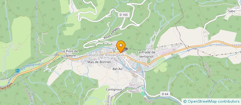 localisation de l'entreprise BOUREY  LABASTIDE-ROUAIROUX