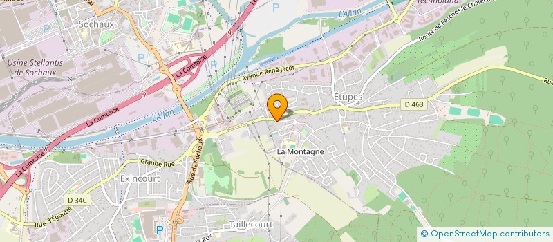 localisation de l'entreprise BOUREZG FERMETURES  ETUPES