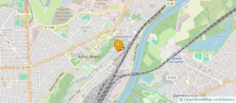 localisation de l'entreprise BOURFIS VTC SERVICES à ATHIS-MONS