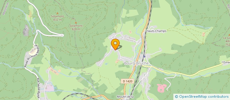 localisation de l'entreprise BOURG-BRUCHE SOURCE DE LIENS  BOURG-BRUCHE