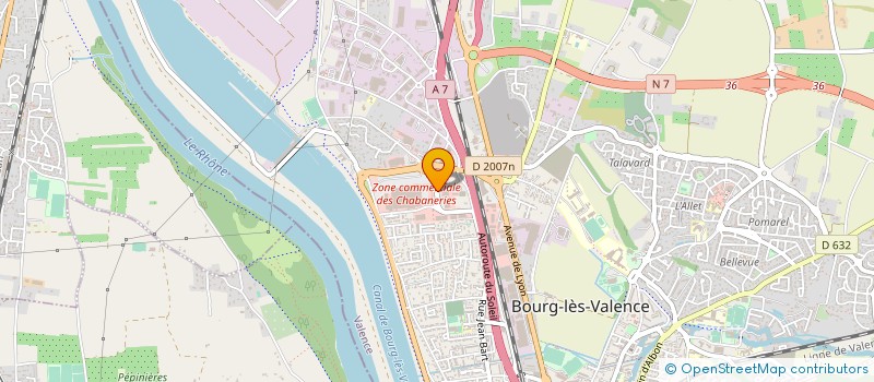 localisation de l'entreprise BOURG DISTRIBUTION à BOURG LES VALENCE
