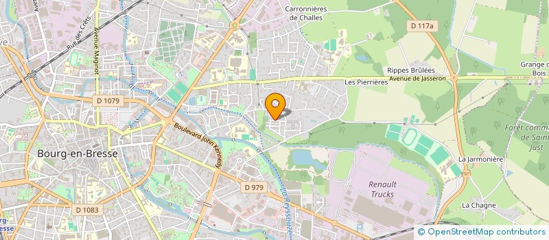 localisation de l'entreprise BOURG FUTSAL 01 à BOURG-EN-BRESSE