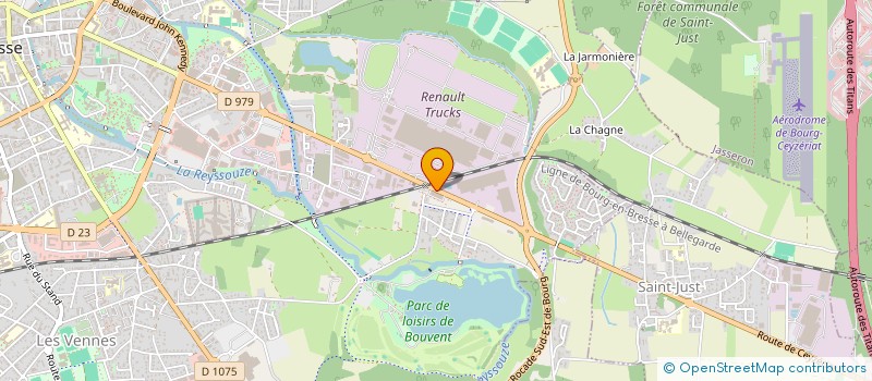 localisation de l'entreprise BOURG MENUISERIE à BOURG-EN-BRESSE