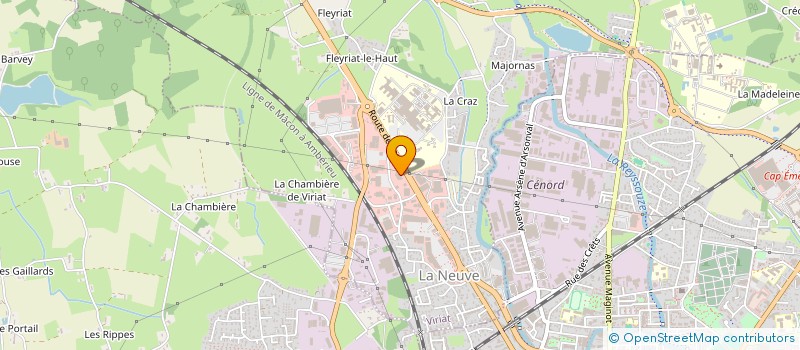 localisation de l'entreprise BOURG MEUBLES à VIRIAT