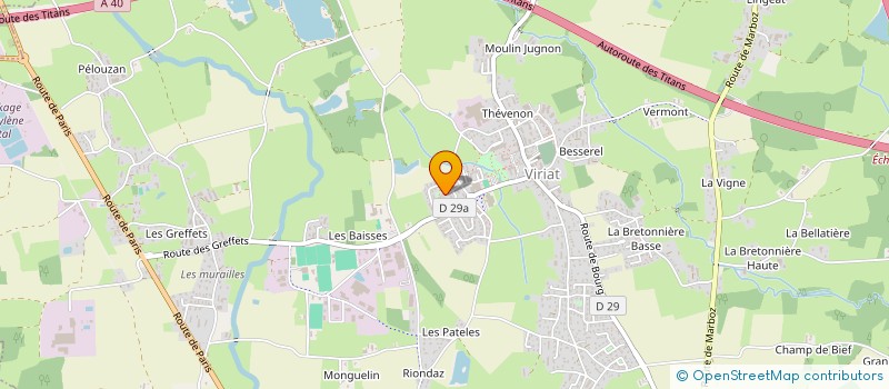 localisation de l'entreprise BOURG TAEKWONDO à VIRIAT