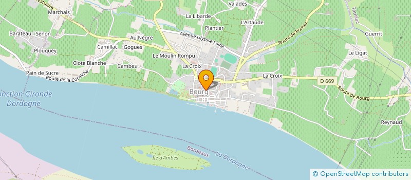 localisation de l'entreprise BOURG VINS FINS  BOURG