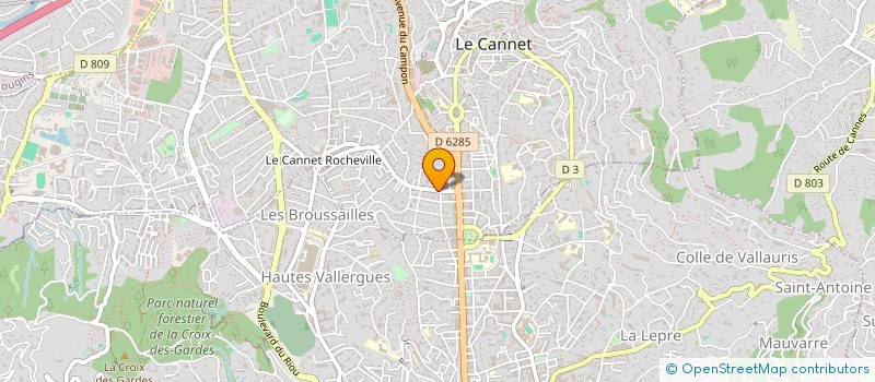 localisation de l'entreprise BOURGADE à LE CANNET