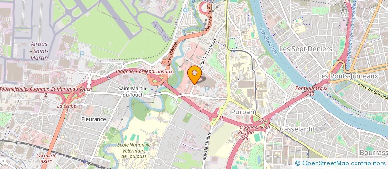 localisation de l'entreprise BOURGADE  TOULOUSE