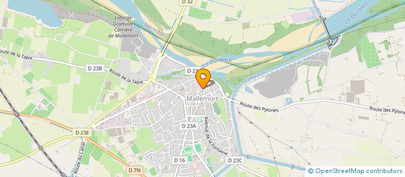 localisation de l'entreprise BOURGADE DU CHATEAU à MALLEMORT