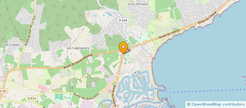 localisation de l'entreprise BOURGANEL INVESTISSEMENT à GRIMAUD
