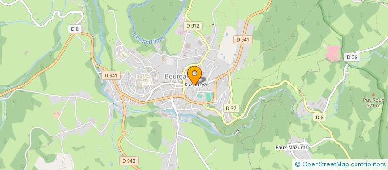 localisation de l'entreprise BOURGANEUF 2000 à BOURGANEUF