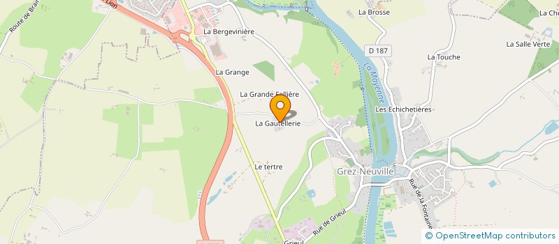localisation de l'entreprise BOURGAUD à CHAMBELLAY
