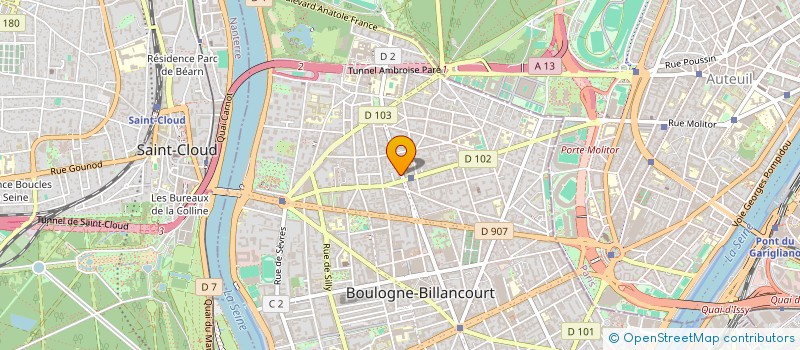 localisation de l'entreprise BOURGAUT à BOULOGNE-BILLANCOURT