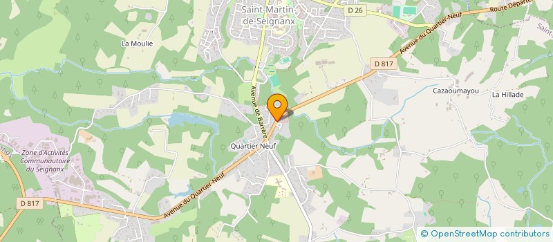 localisation de l'entreprise BOURGEAIS  SAINT-MARTIN-DE-SEIGNANX