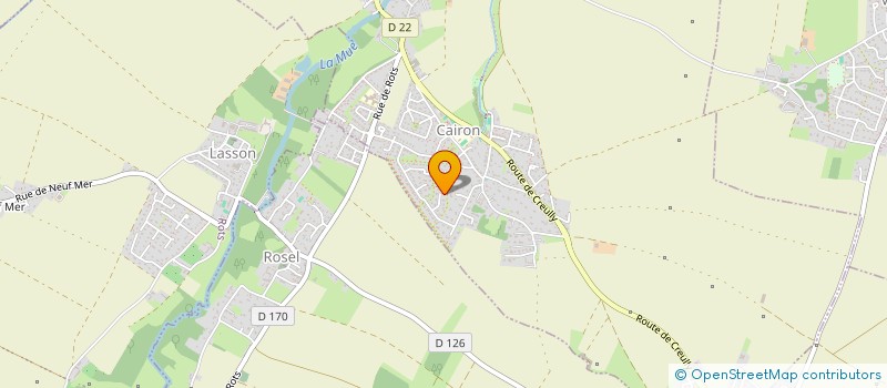 localisation de l'entreprise BOURGEAIS SAMUEL SARL  CAIRON