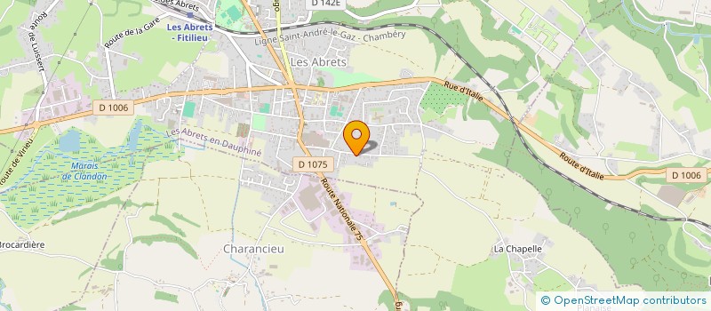 localisation de l'entreprise BOURGEAT à LES ABRETS-EN-DAUPHINE