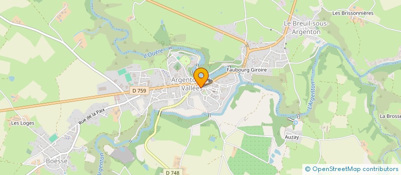localisation de l'entreprise BOURGEAULT LEFORT à ARGENTONNAY