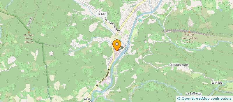 localisation de l'entreprise BOURGELAT  SAINT-AUBAN-SUR-L'OUVEZE