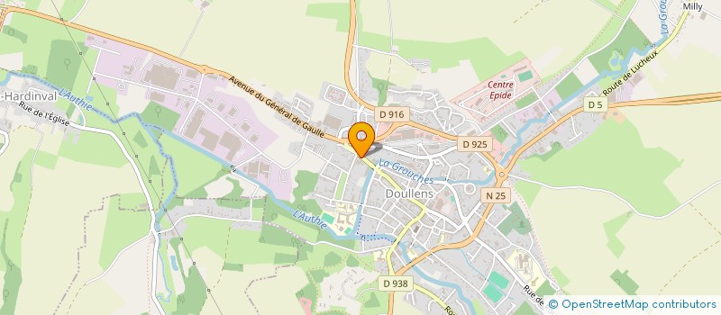 localisation de l'entreprise BOURGEOIS  DOULLENS