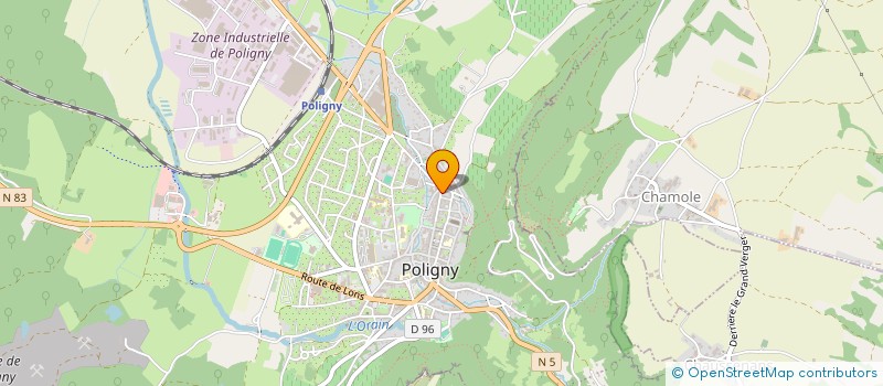 localisation de l'entreprise BOURGEOIS  POLIGNY