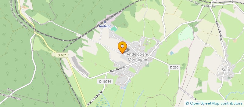 localisation de l'entreprise BOURGEOIS ARNAUD à ANDELOT-EN-MONTAGNE