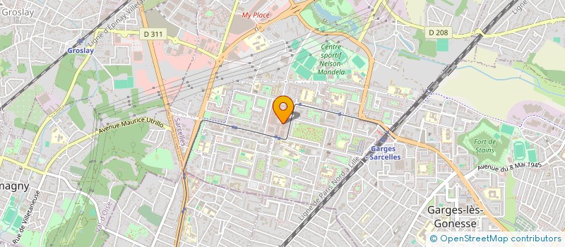 localisation de l'entreprise BOURGEOIS ET ERAMBERT SECURITE à SARCELLES