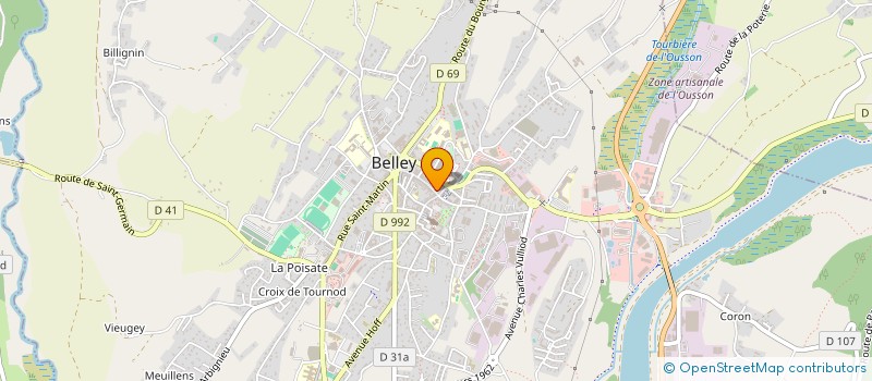 localisation de l'entreprise BOURGEOIS FERNAND ET JEAN NOEL  BELLEY