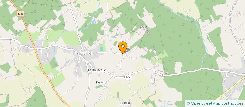 localisation de l'entreprise BOURGEOIS GESTION  TREGUIDEL