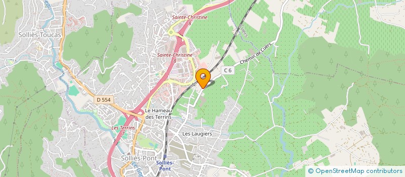 localisation de l'entreprise BOURGEOIS GUILLARD  SOLLIES-PONT