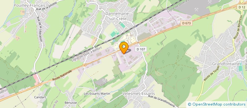 localisation de l'entreprise BOURGEOIS MANUTENTION SARL à VELESMES-ESSARTS