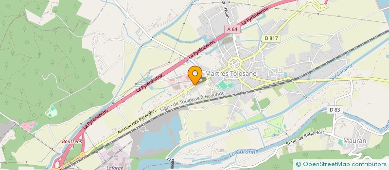 localisation de l'entreprise BOURGEOIS MECA AUTO  MARTRES-TOLOSANE