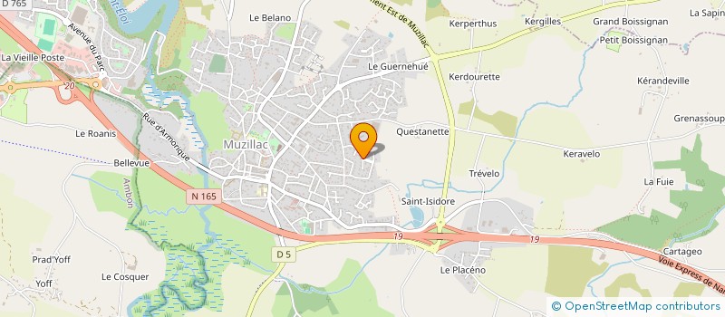 localisation de l'entreprise BOURGEOIS OPTICIEN à MUZILLAC