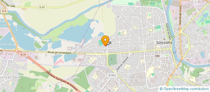 localisation de l'entreprise BOURGEOIS SOIN à SOISSONS