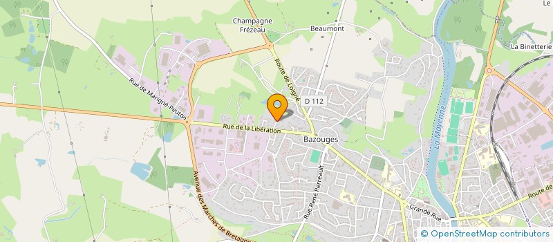 localisation de l'entreprise BOURGEOLET  CHATEAU-GONTIER-SUR-MAYENNE