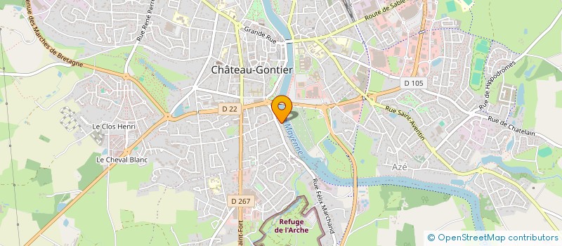 localisation de l'entreprise BOURGEOLET FRERES  CHATEAU-GONTIER-SUR-MAYENNE