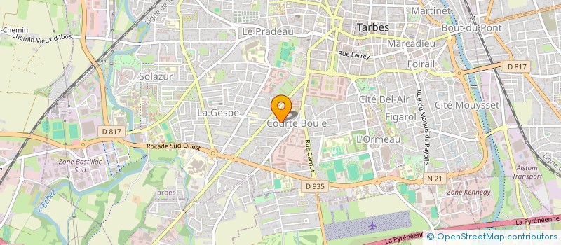 localisation de l'entreprise BOURGEON ET FILS  TARBES