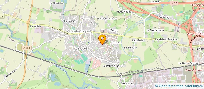 localisation de l'entreprise BOURGEON - PANICALI  VEZIN-LE-COQUET