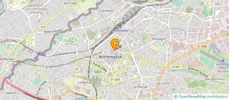 localisation de l'entreprise BOURGEON SA à ANNEMASSE