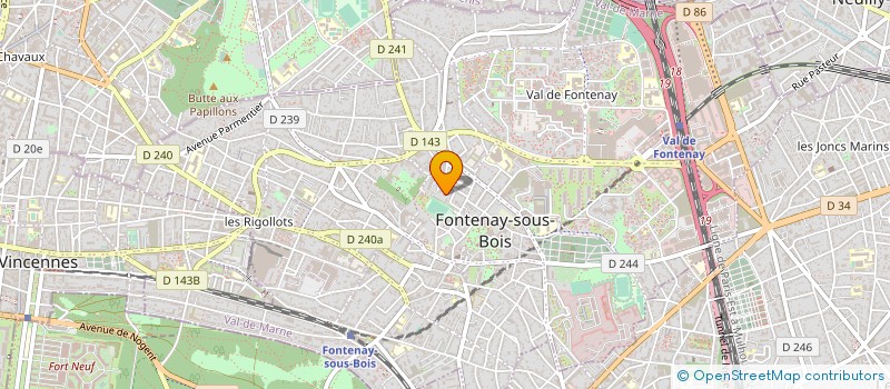 localisation de l'entreprise BOURGEONS à FONTENAY-SOUS-BOIS