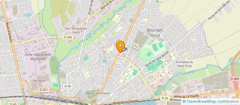 localisation de l'entreprise BOURGES EMPLOI REINSERTION SOLIDARITE à BOURGES