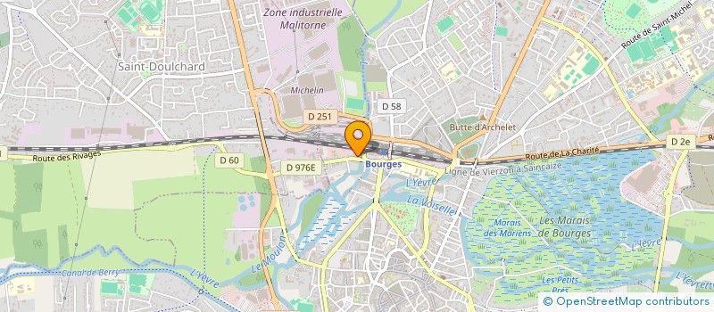 localisation de l'entreprise BOURGES EQUIPEMENT PROTECTION PREVENTION SECURITE à BOURGES