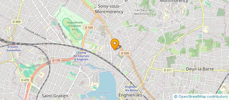 localisation de l'entreprise BOURGET 40 à SOISY-SOUS-MONTMORENCY