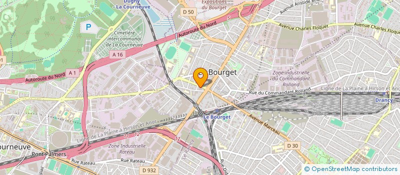 localisation de l'entreprise BOURGET AUTOS JAURES à LE BOURGET
