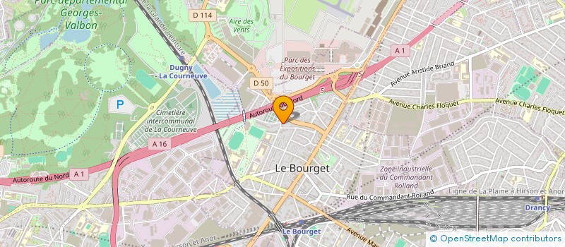 localisation de l'entreprise BOURGET MENUISERIE à LE BOURGET