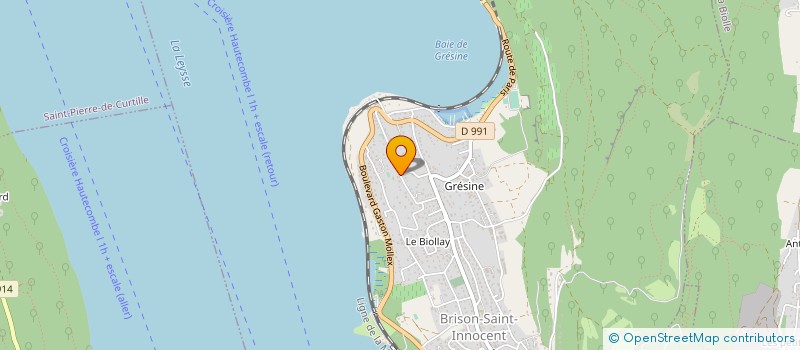 localisation de l'entreprise BOURGET NAUTIC à GRESY-SUR-AIX