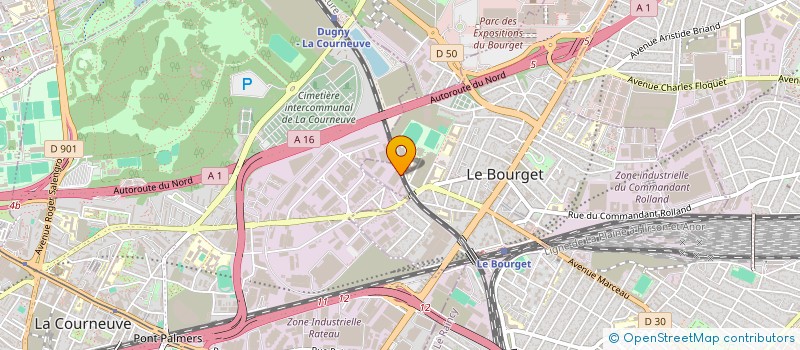 localisation de l'entreprise BOURGET STOCKAGE à LE BOURGET
