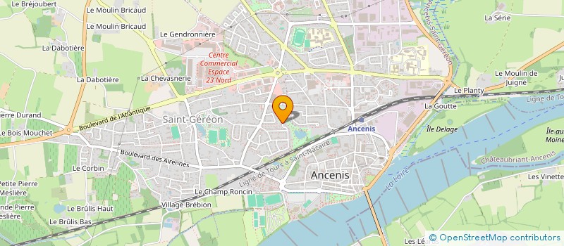 localisation de l'entreprise BOURGET VIEL  ANCENIS-SAINT-GEREON