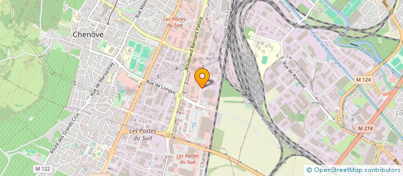 localisation de l'entreprise BOURGEX à CHENOVE