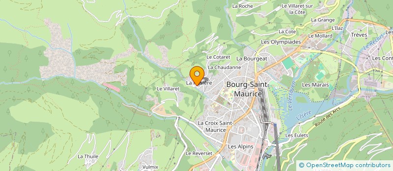 localisation de l'entreprise BOURGFEST'  BOURG-SAINT-MAURICE